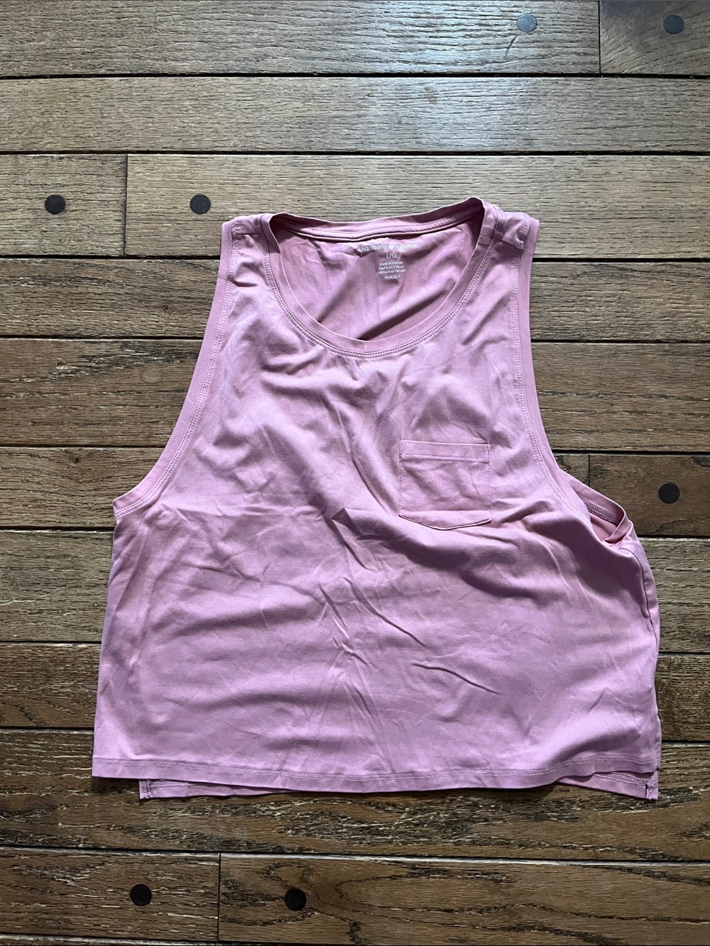 Sleeveless Cropped Tank Top in Dusty Pink